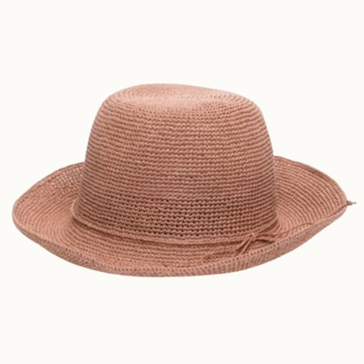 Olive & Pique - Wholesale Bucket Hat - Women's - Finely Crocheted Classic Straw Bucket Hat, Packable