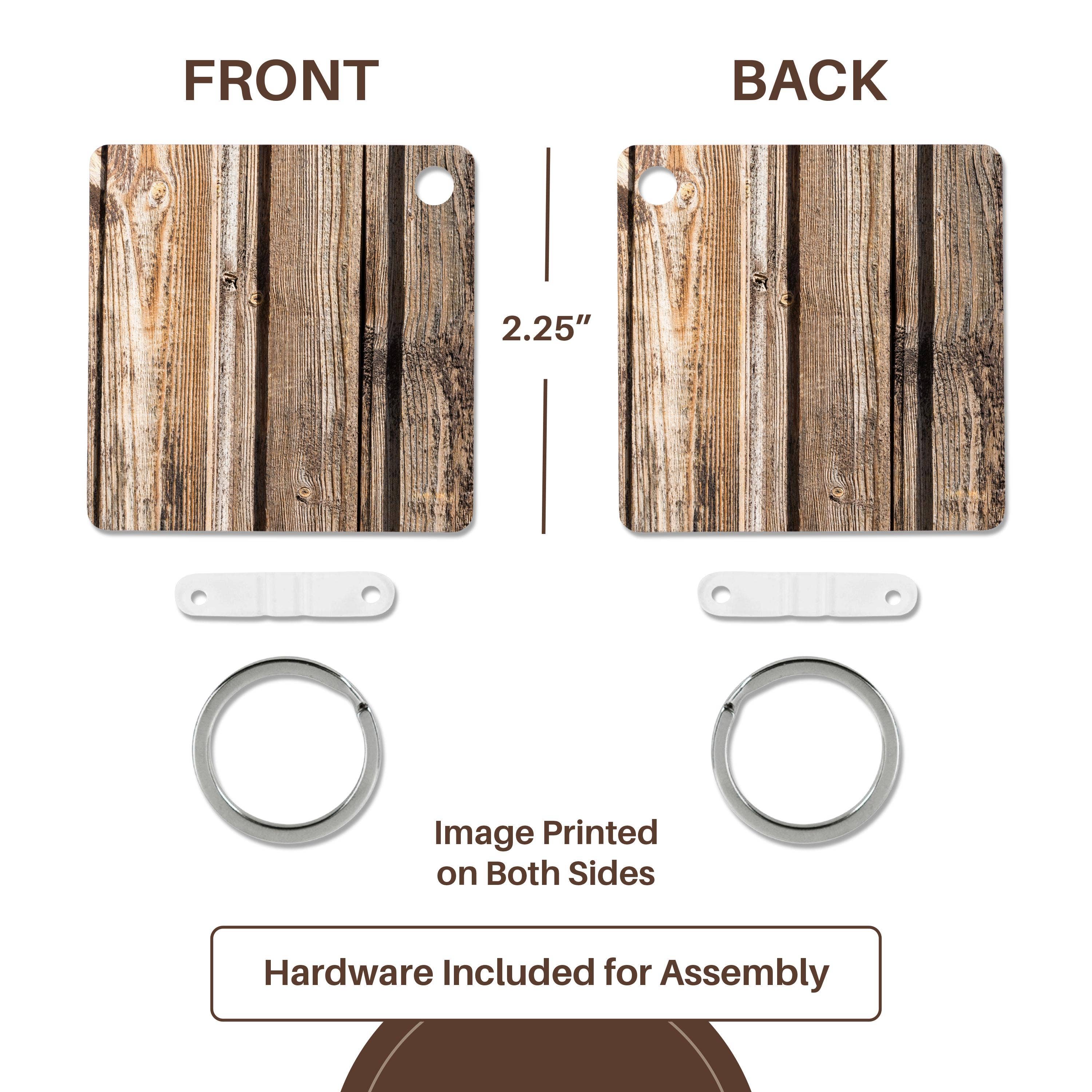 3dRose – wholesale Keychain – Unisex – 3dRose, Old, used, rough, wooden planks. Wood texture, Key Chain4