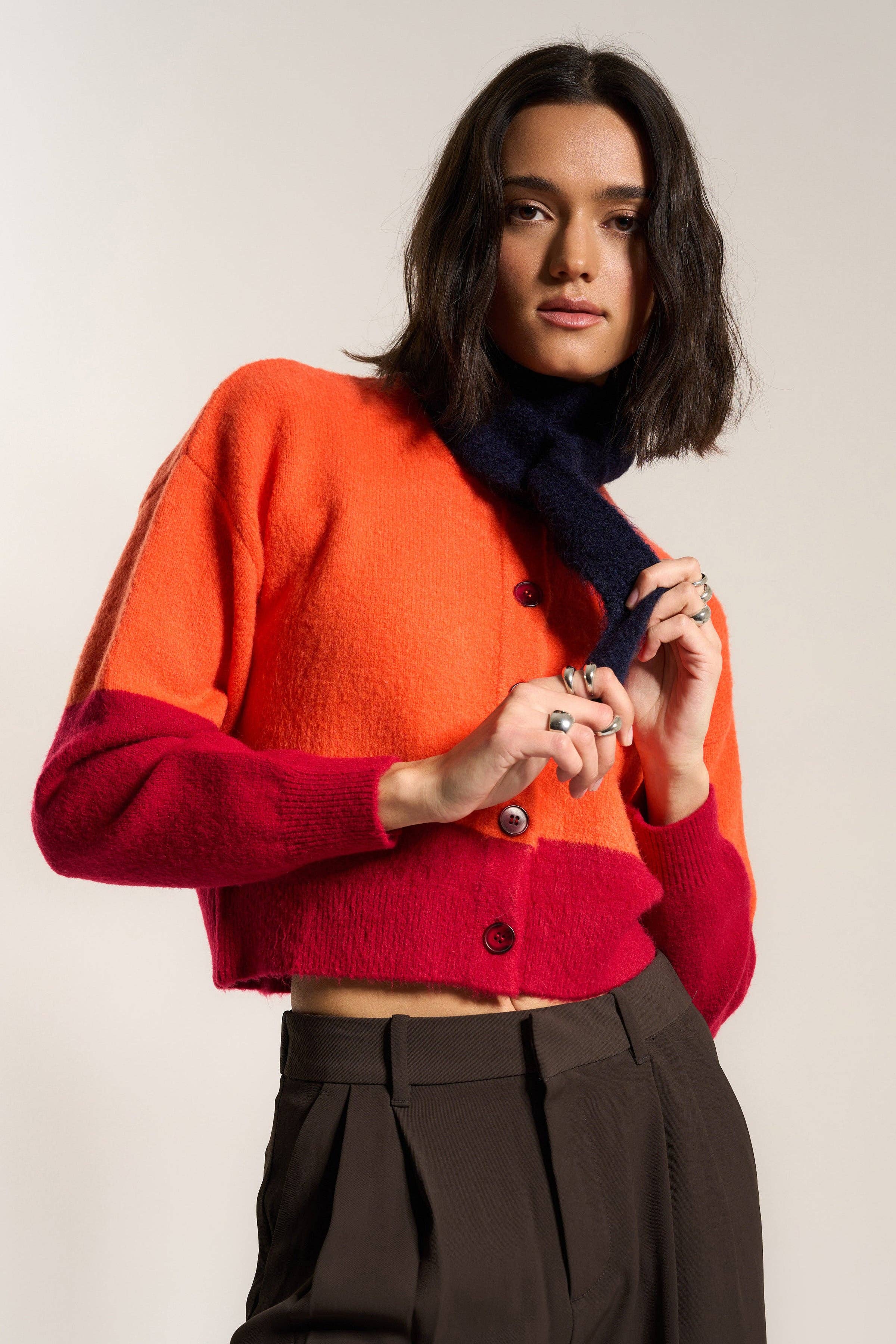 Callahan Knitwear - Wholesale Neck Gaiter/Snood - Women's - Neck Tie - Navy0