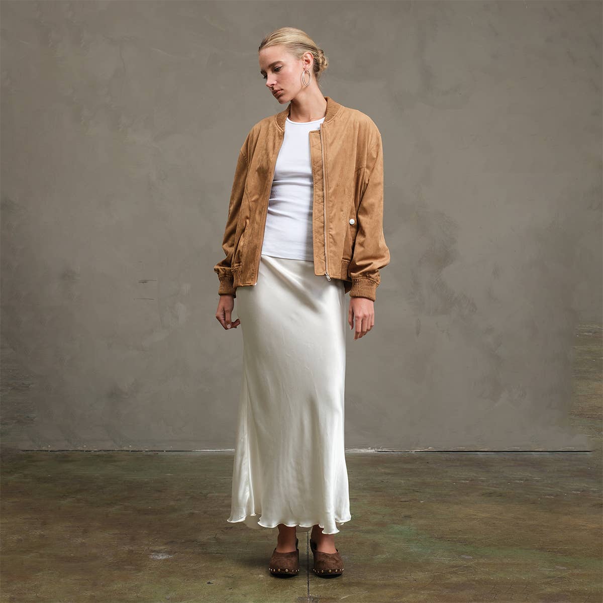 RAISONNEL - Wholesale Skirt - Women's - Satin Slip Skirt - RS104922