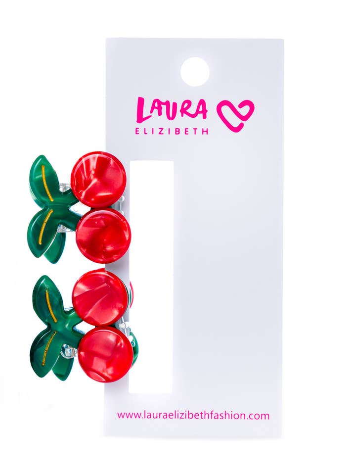 MINI PINCE DOUBLE CERISE pour la vente par Laura Elizibeth Fashion Limited