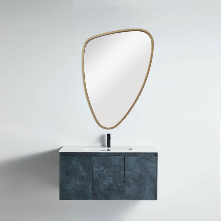 Paris Loft Inc – Espelho de parede por atacado – Espelho Metal Dourado Irregular