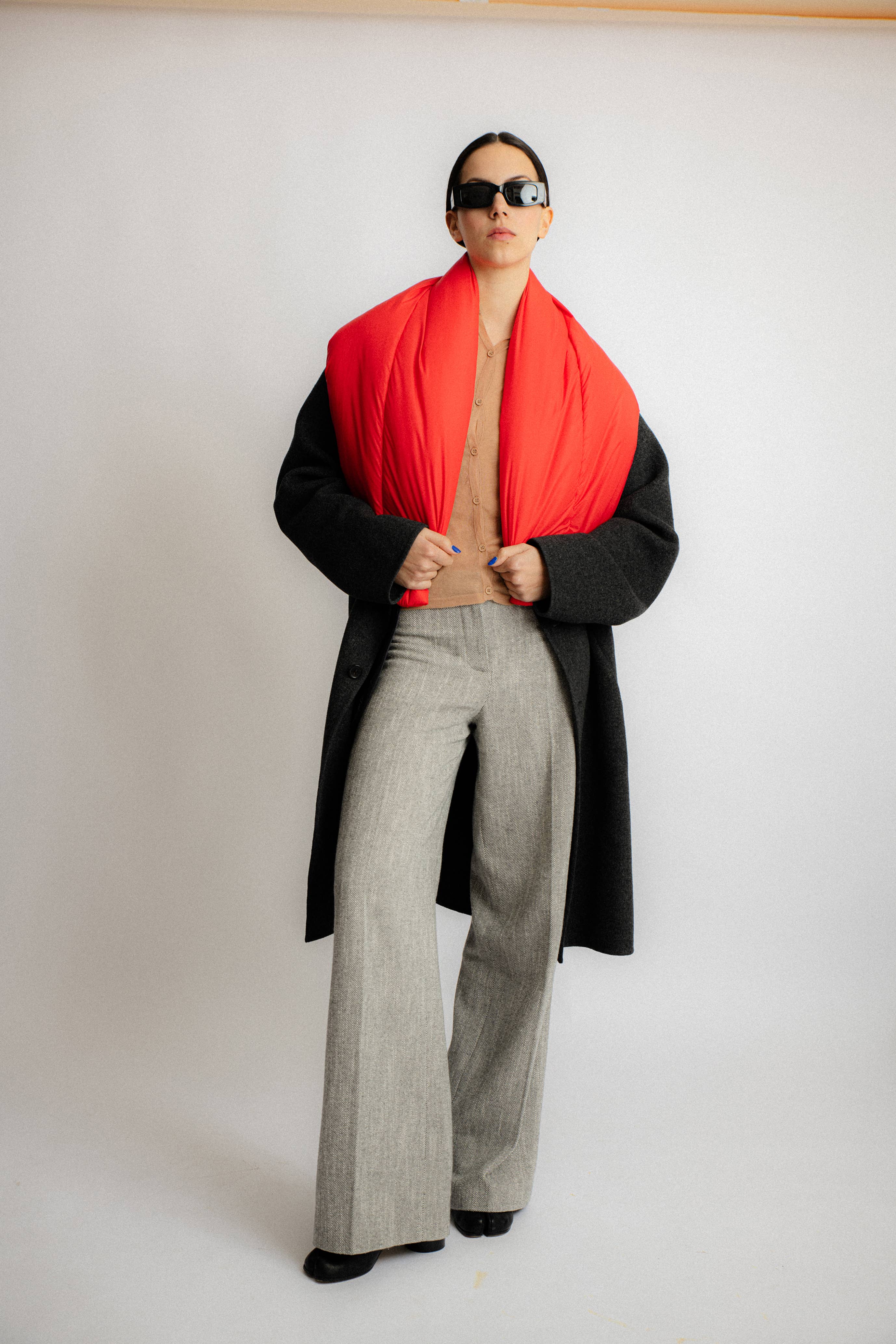 Abstract - Wholesale Scarf - Women's - Padded water repellent nylon scarf14