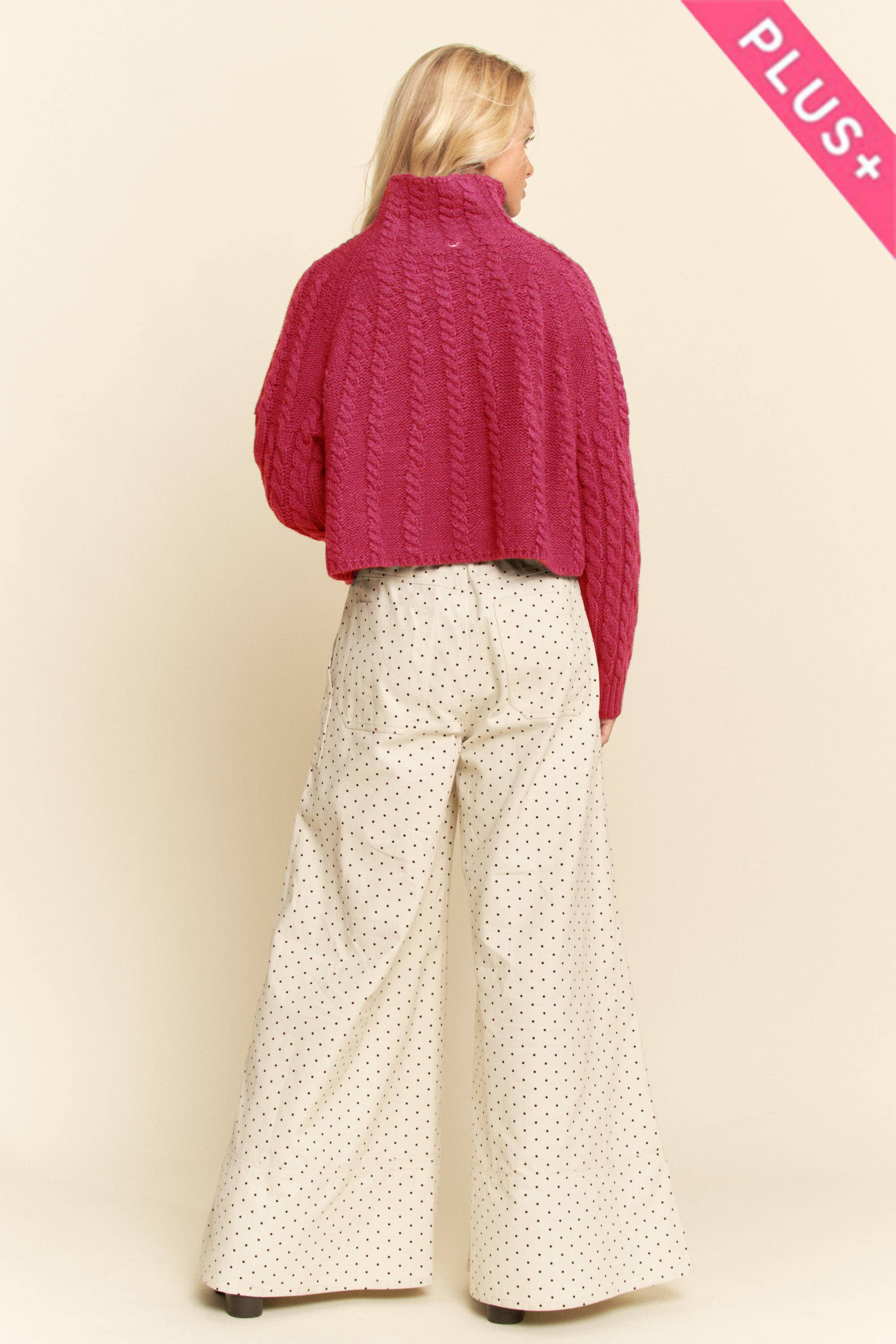 Davi & Dani - Wholesale Pullover-trui - Dames - PLUS KABELBREISE COLTRUI BREISTRUCTUUR TRUI6