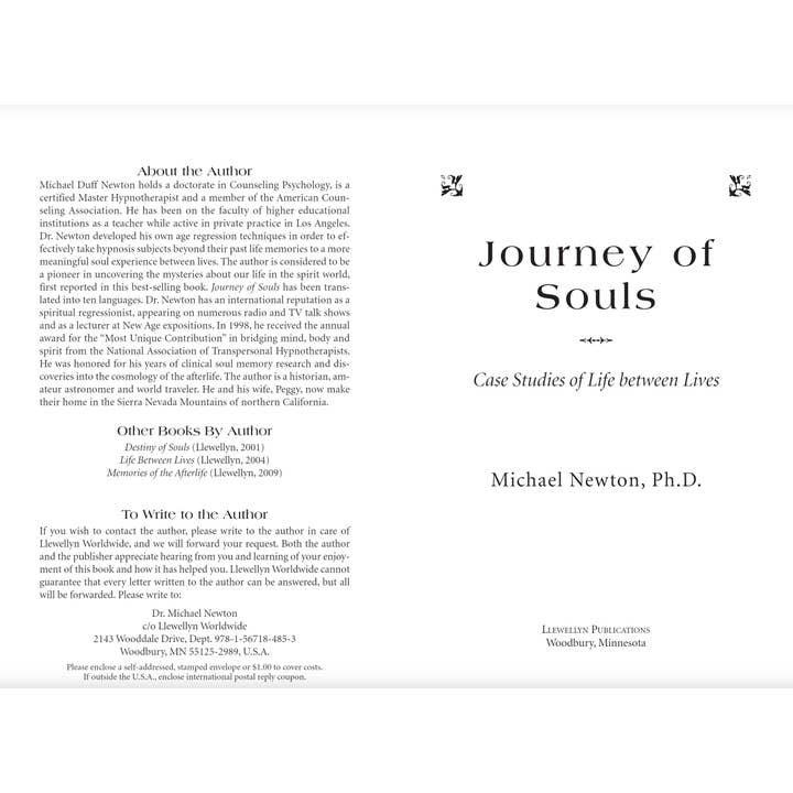 Cardshouse - Wholesale Body, Mind & Spirit - Journey Of Souls Book Llewellyn1