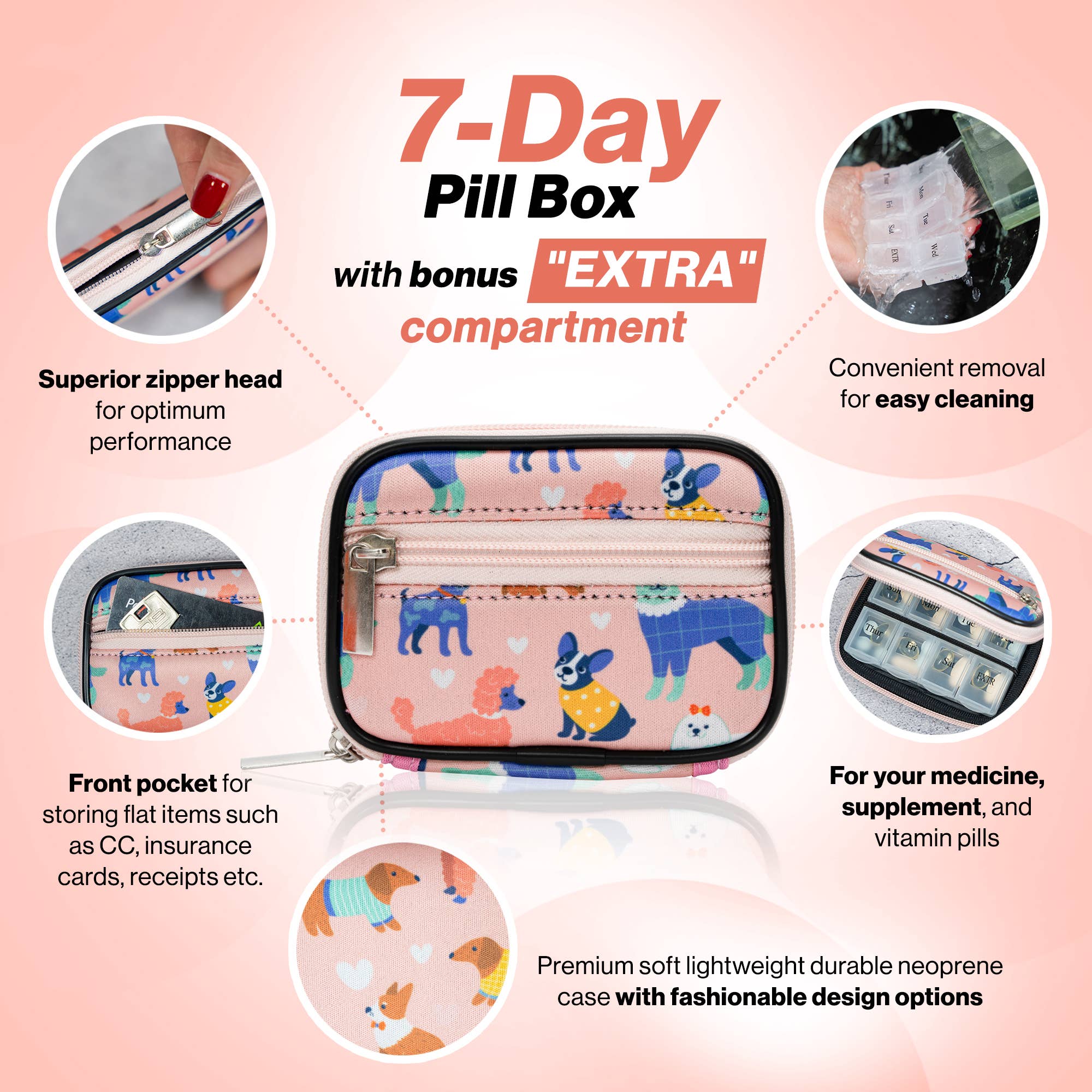 MADE EASY KIT - Wholesale Pill Organizer - Made Easy Kit Pill Case - 7-Day Travel Medicine Organizer60