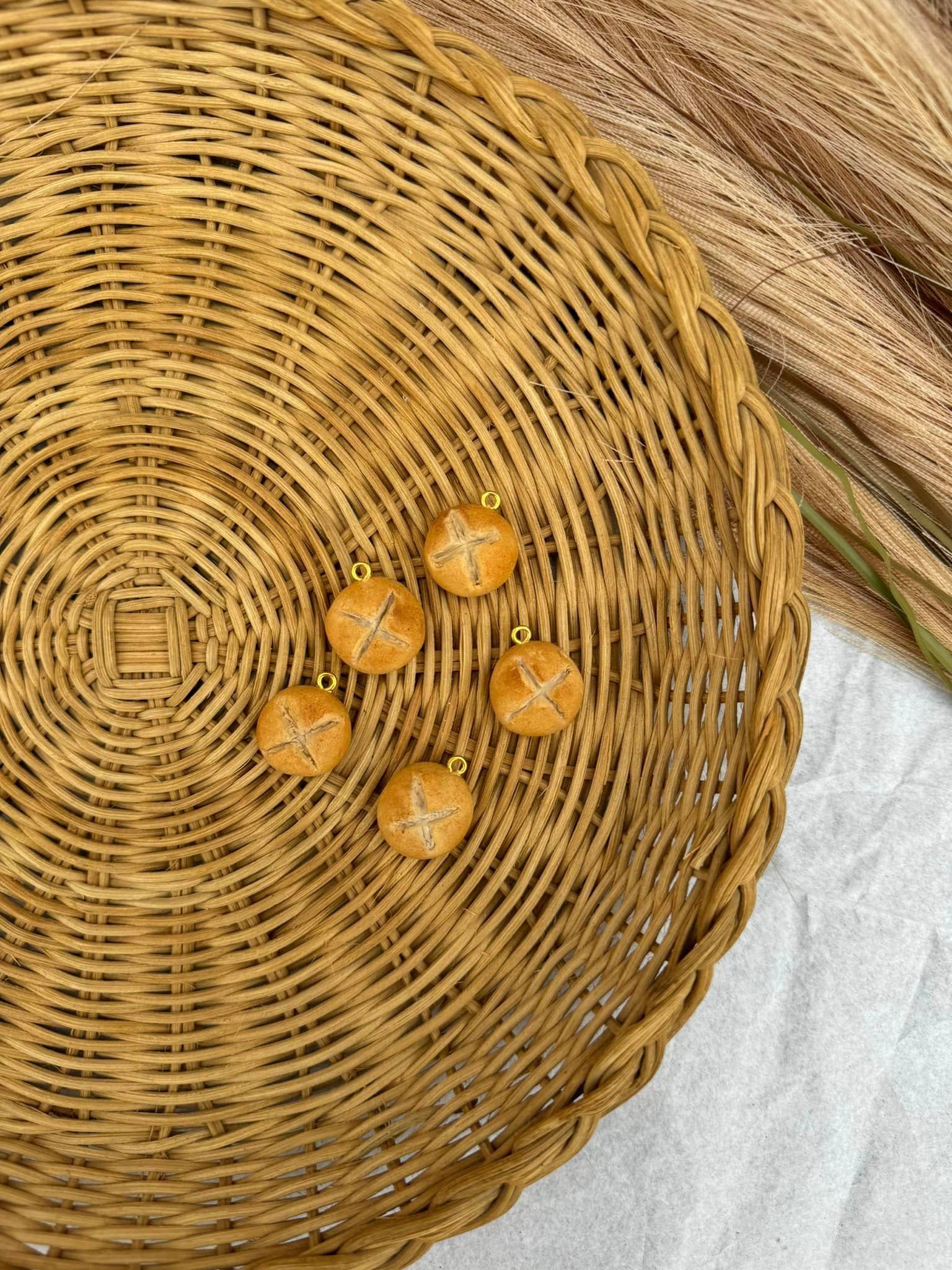 Watch Me Bloom - Wholesale Individual Charm/Pendant - Handmade Polymer Clay Sourdough Charms 1