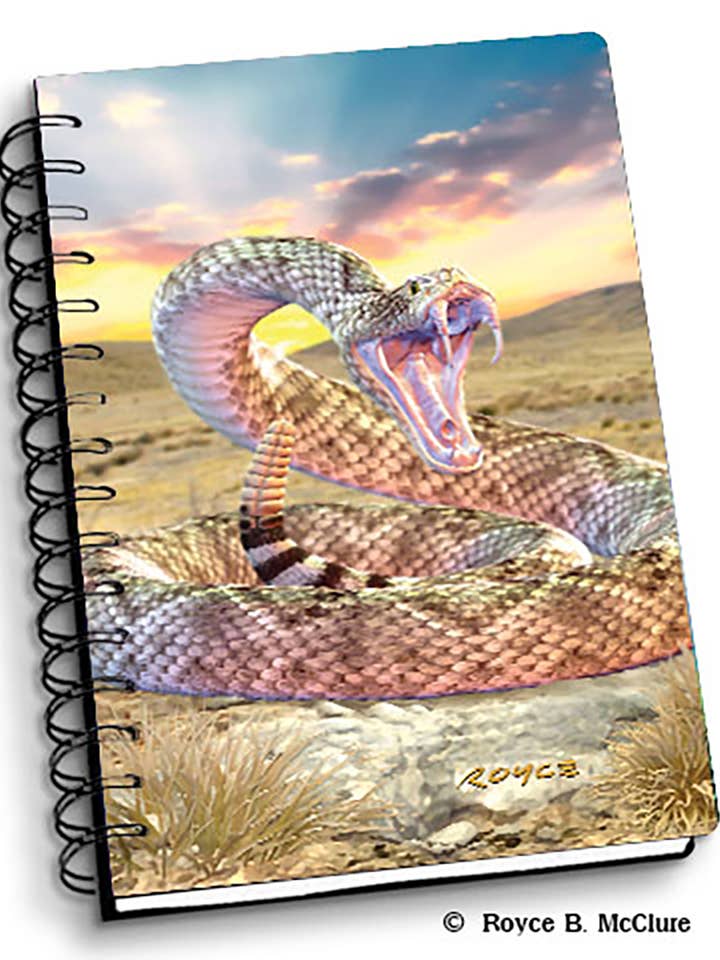 3D Royce Notebook 4" x 6" - Rattlesnake for wholesale by Artgame Ltd.