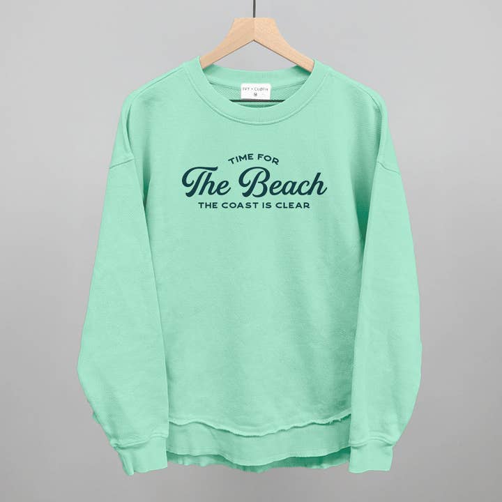 Ivy + Cloth - Wholesale Graphic Sweatshirt - Women's - Time For The Beach9