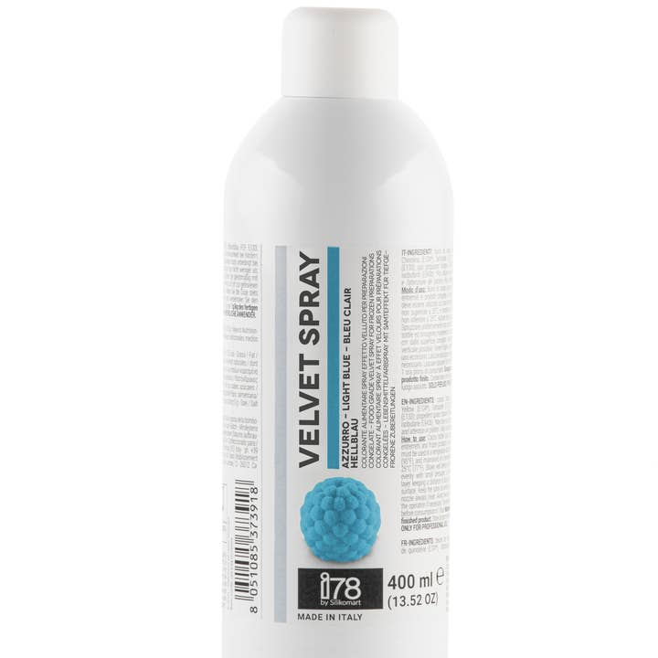 Fluweelspray - Lichtblauwe spray met fluweleneffect - 400 ml voor wholesale door Silikomart