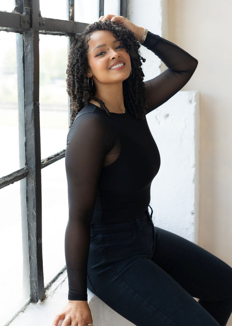 ELIETIAN - Wholesale Gebreide top - Dames - Doorschijnende top met lange mouwen33