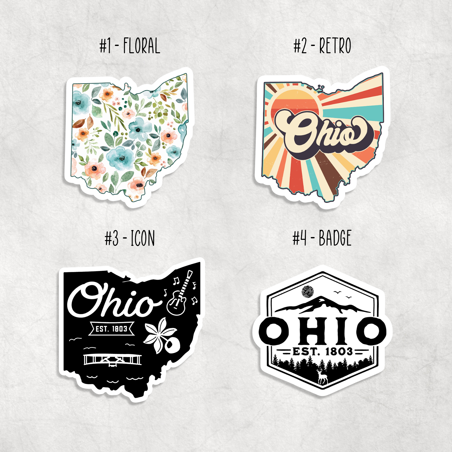 Expression Design Co - Wholesale Sticker - Ohio Stickers1