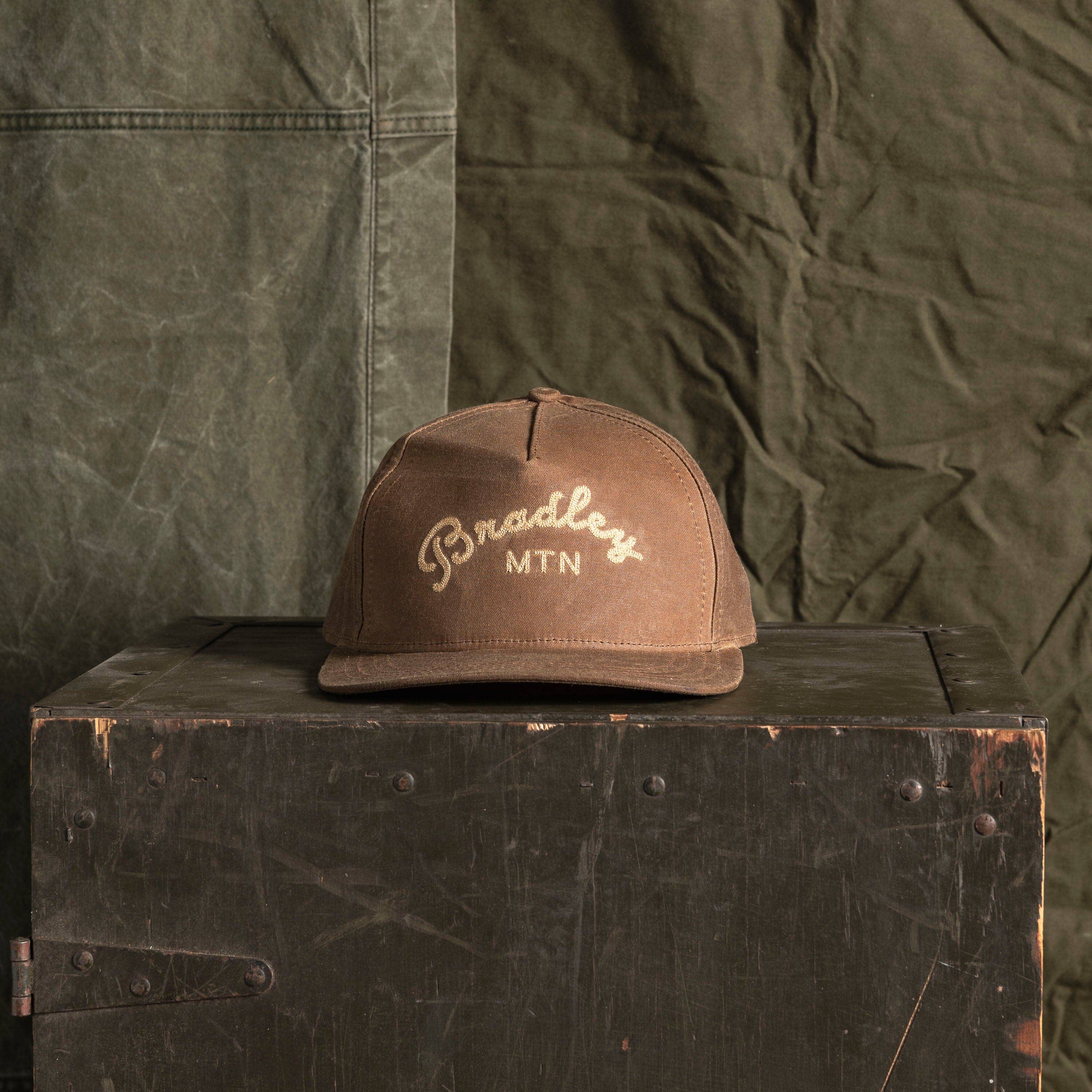 Bradley Mountain - Wholesale Baseball Cap - Men's - Chainstitch Camper Hat - Havana1
