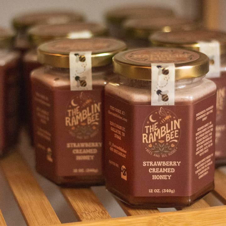 The Ramblin' Bee - Wholesale Honey - Strawberry Creamed Honey1