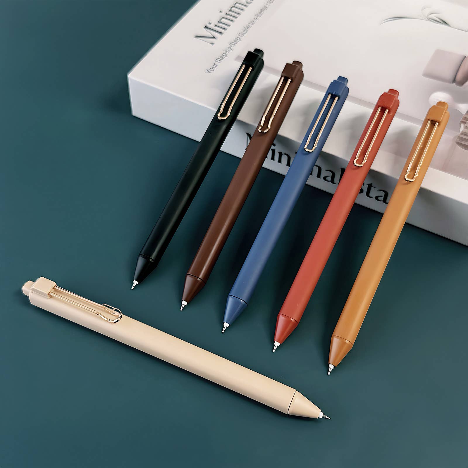 Wrapables.com - Wholesale Pen - Wrapables Retractable Black Ink Gel Pens, 0.5mm (Set of 6)30