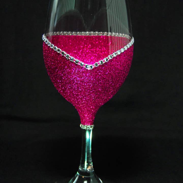 WineyBitches.Co - Wholesale Wine Glass - Groomsman – Handmade Bling Wine Glass (Wedding Party Collection)1
