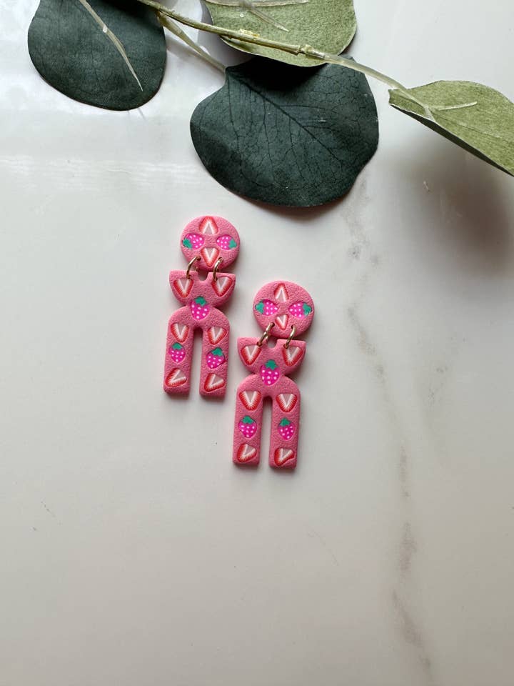 Fruity in Pink | Polymer Clay Earrings for wholesale by Easy Peasy Cutters