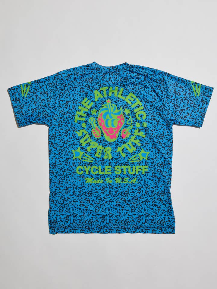 Men's SUPER TUFF Strawberry Tech Tee for wholesale by The Athletic Community