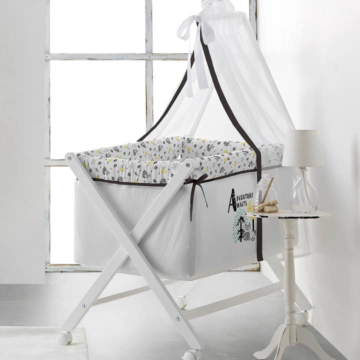 MINICUNA + TEXTIL Y VELO ADVENTURE AWAITS NEGRO por atacado de S&P NEWBORN, S.L.(Naf Naf )