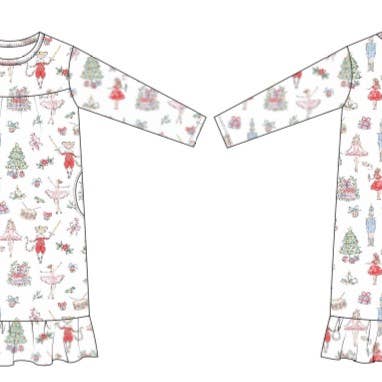 NUTCRACKER BALLER LOUNGER GOWN for wholesale by WEISINGER BAMBOO