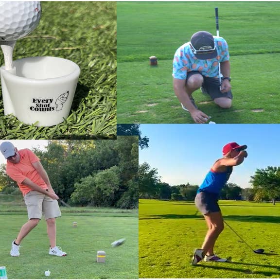 YourTeeShot - Vendita all'ingrosso Regalo divertente/originale - Nuovo articolo regalo/promozionale per il golf - Edizione «Drive Then Drink»
