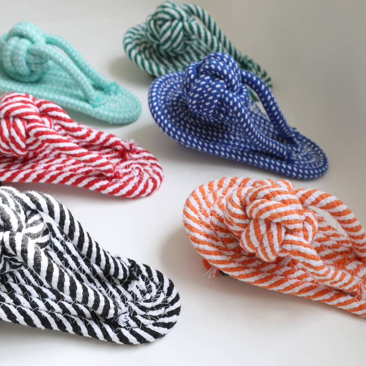 Monli Handcrafted Pet Toys - Vendita all'ingrosso Giocattolo di corda - Cani - Giocattolo per cani a forma di pantofole fatte a mano, giocattoli divertenti per cani8