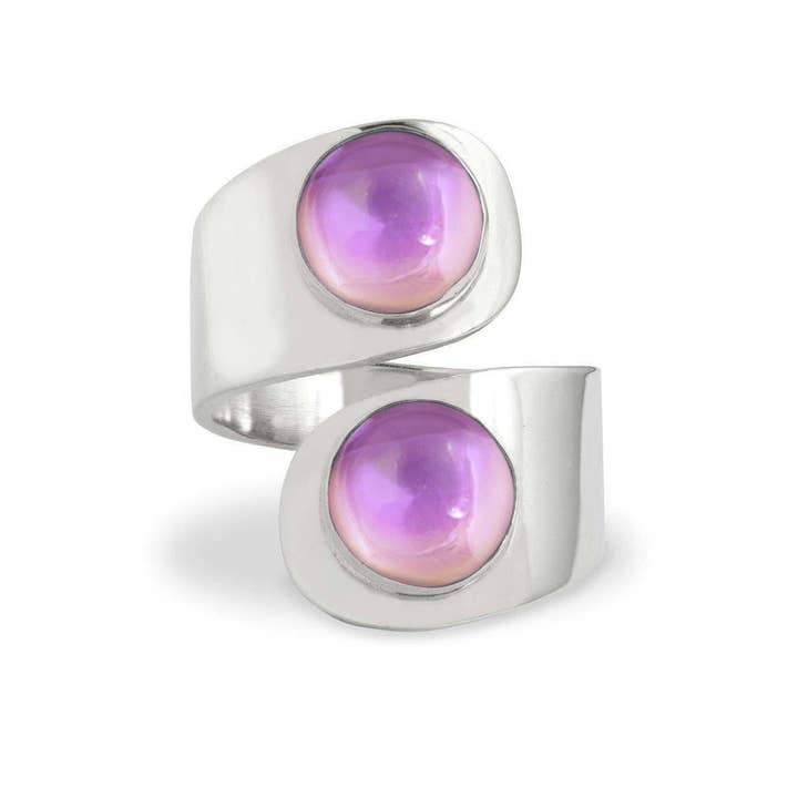 LeightWorks - Vendita all'ingrosso Anelli cocktail/statement - Anello Doppio Cerchio9