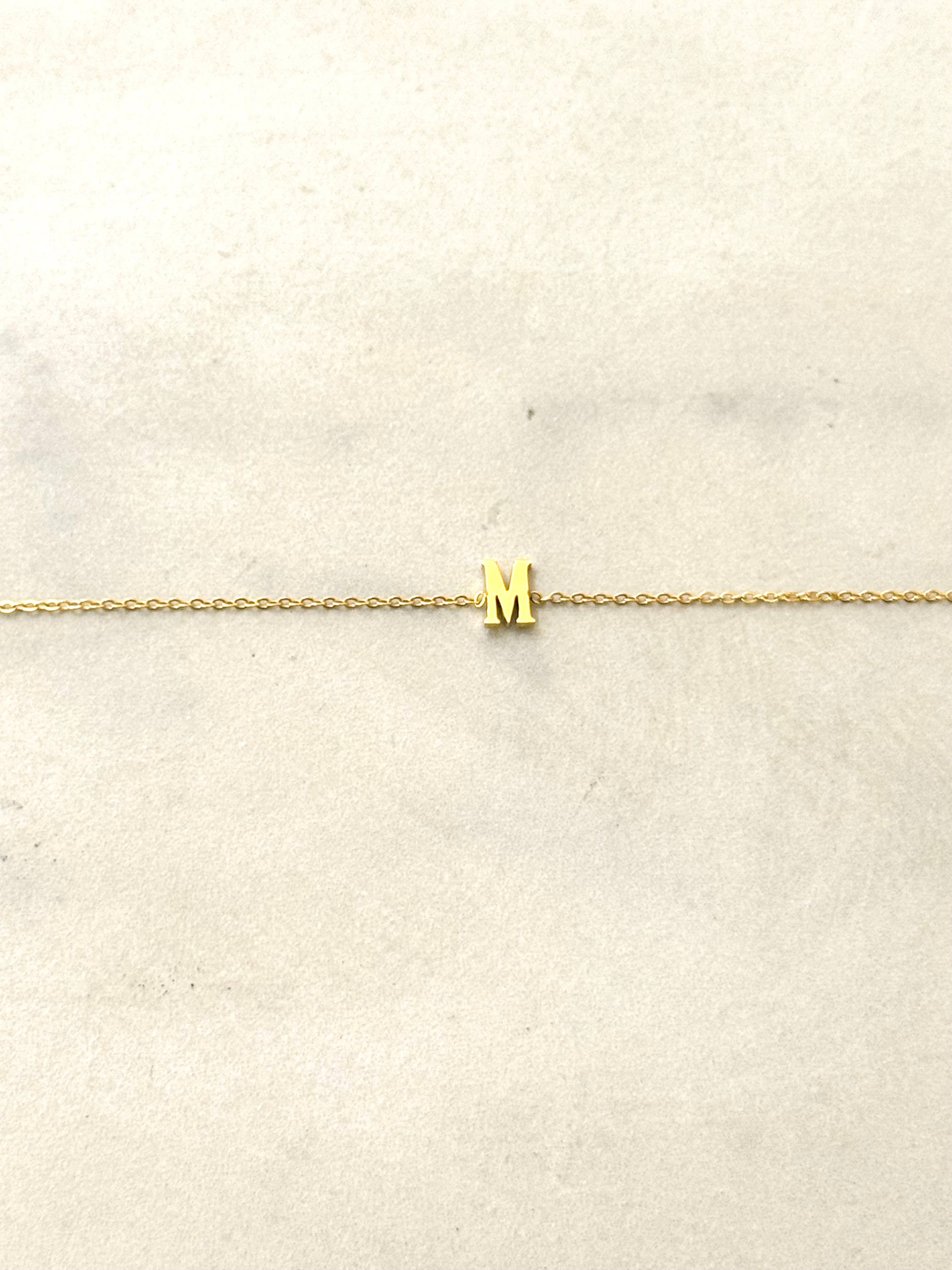 Cassette Barcelona - Wholesale Charm/Dangle Bracelet - Minimal Stainless Steel Initial Bracelet13