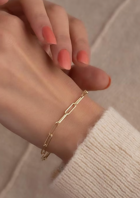 HoopLa - Wholesale Link & Chain Necklace -  PaperClip Necklace & Bracelet Chain-Steel-Waterproof-PVD5