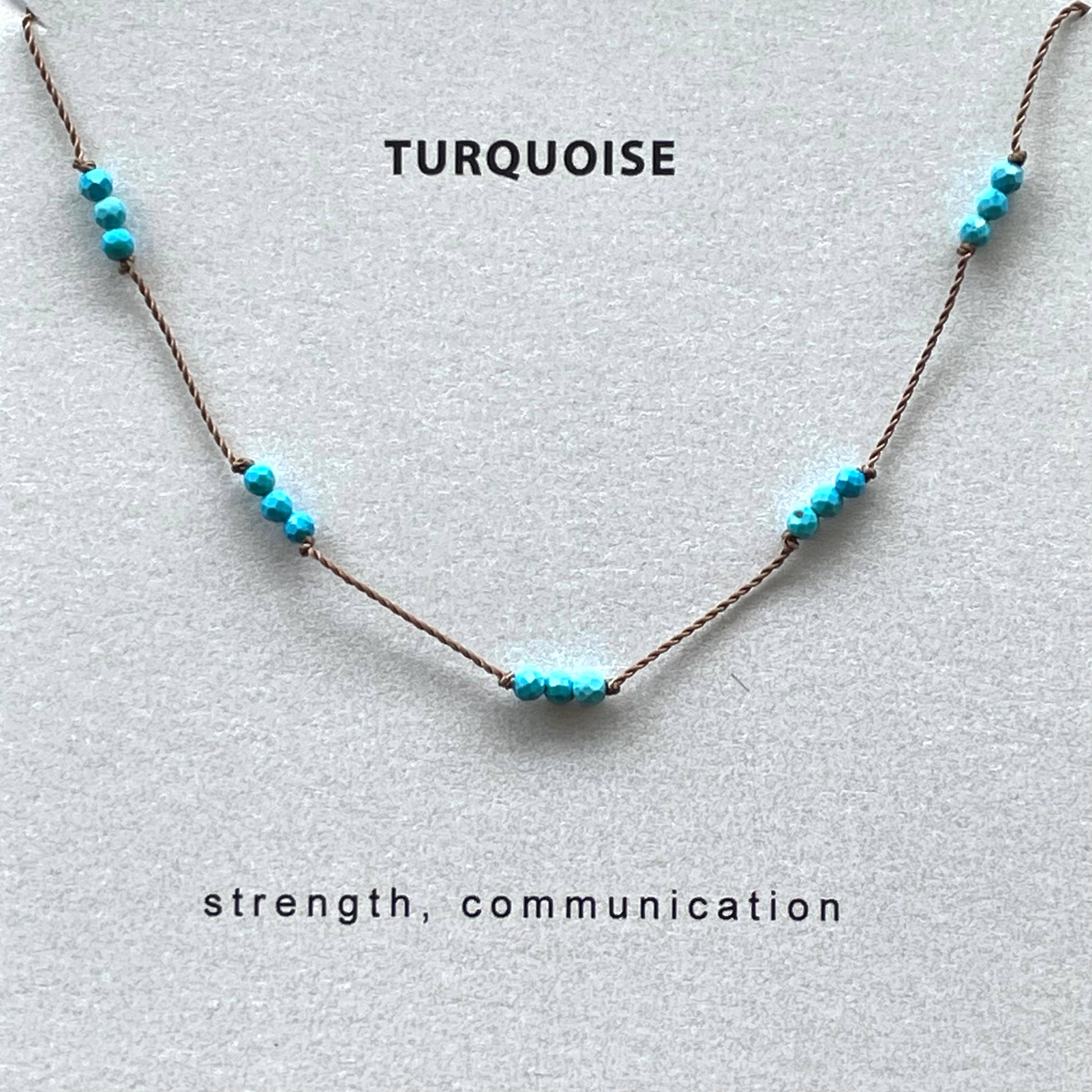 Soulsilk - Wholesale Beaded/Pearl Necklace - Turquoise Knotted Necklace- Strength2