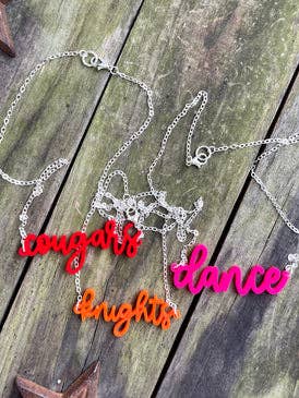 Custom School Spirit Necklace for wholesale by BMR Designs
