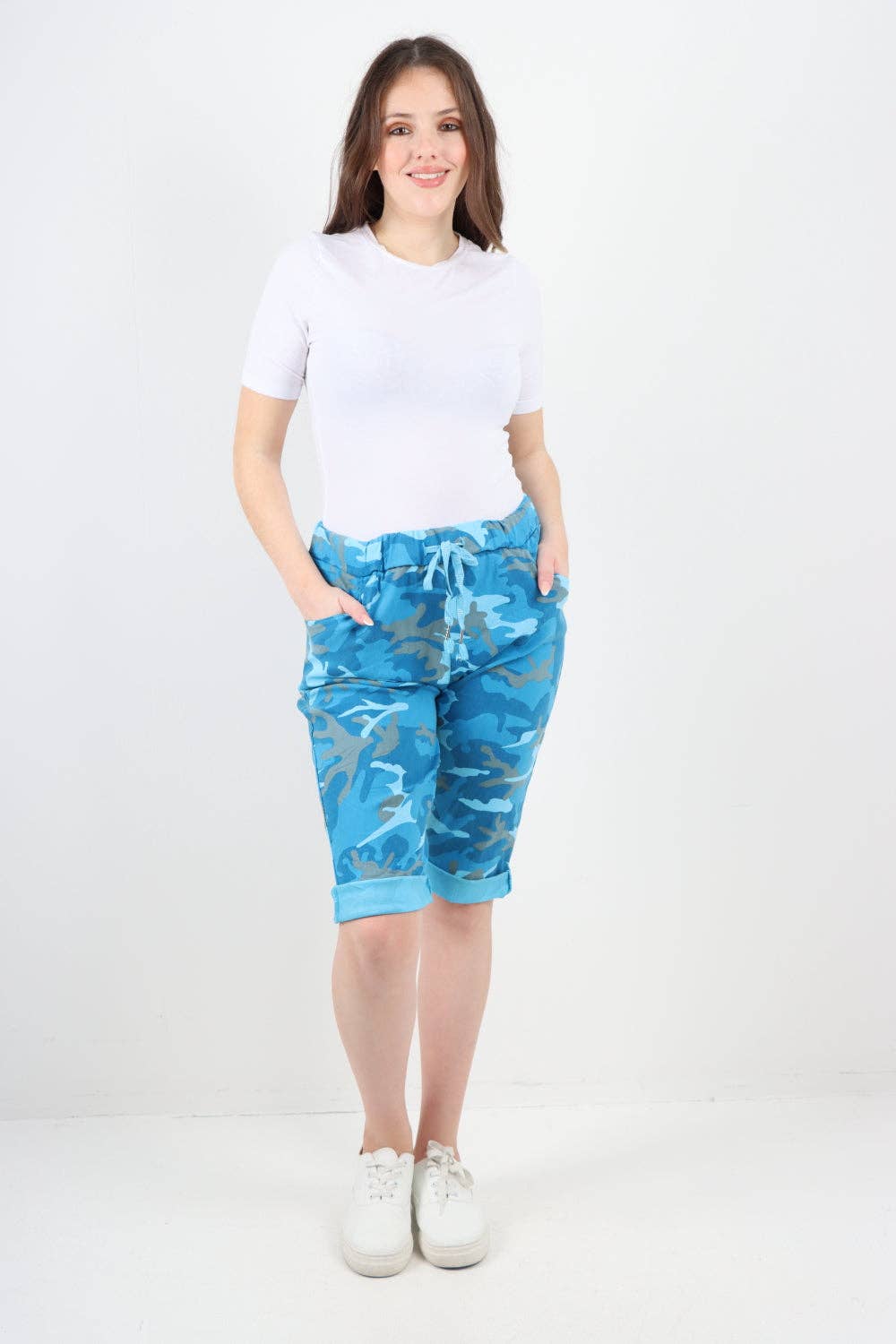 Miss Bold – wholesale Shorts – Women’s – Italian Camouflage Magic Chino Shorts81