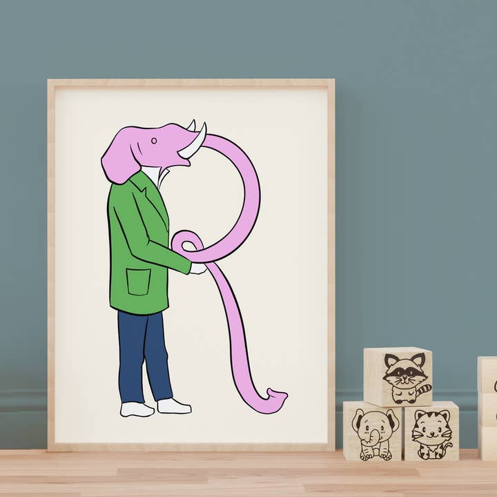 Abécédaire - Lettre R pour la vente par Colette de B.