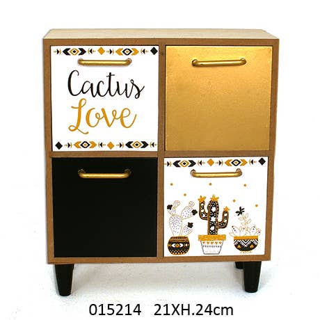 Caixa com 4 Gavetas 'Merida' 21 X 10 X A. 24 cm por atacado de Faye