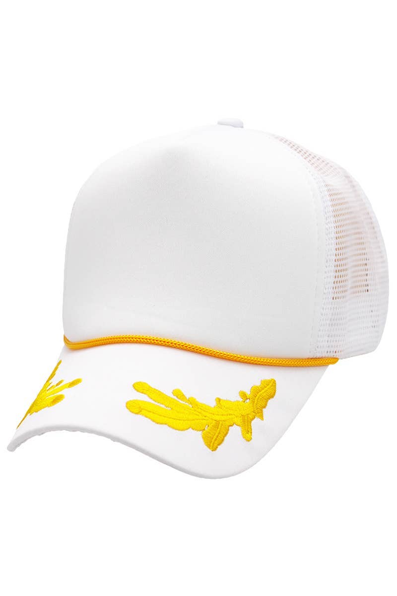 Cap Zone - Venta al por mayor Gorra trucker - Unisex - Gorra camionera Cap Zone Captain Oak Leaf de cinco paneles con espuma9