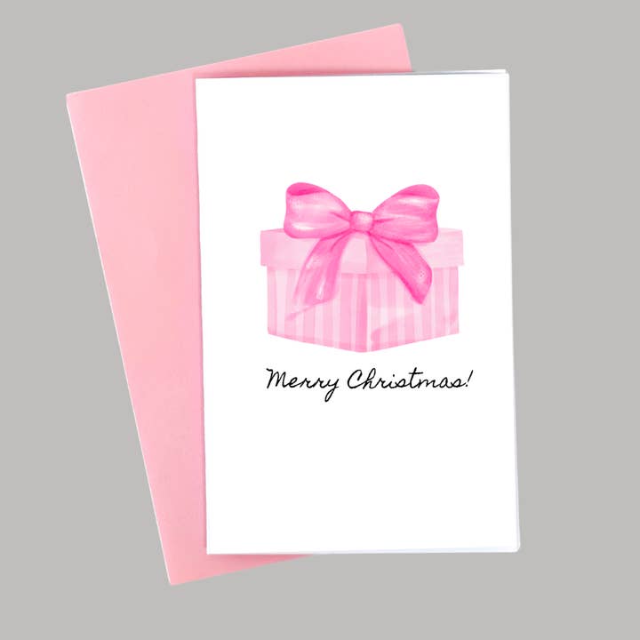 Glædelig jul! - Julegave i lyserød for engroshandel hos I Hart Pink Cards