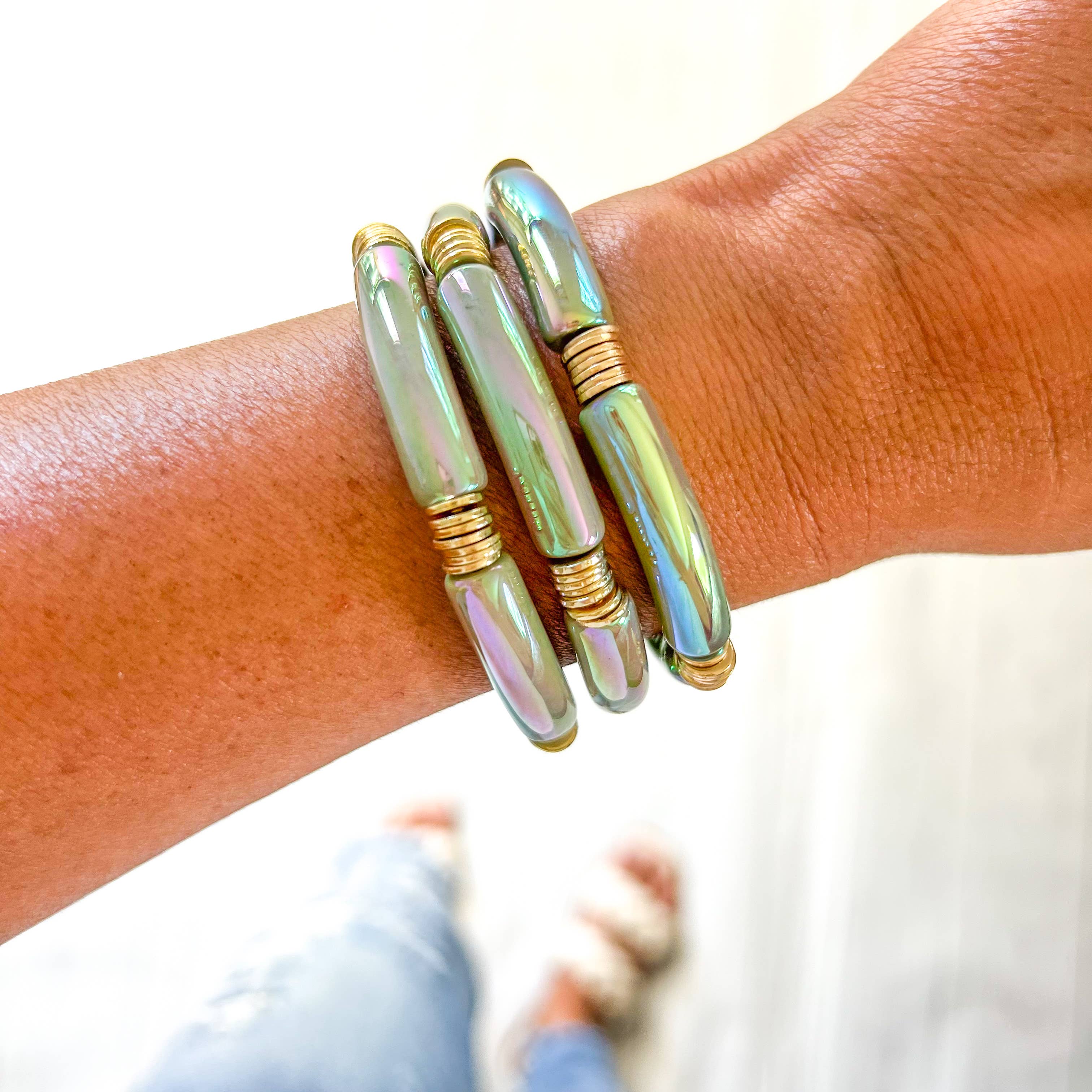 Savvy Bling - Wholesale Beaded Bracelet - Metallic Tube Bracelets27