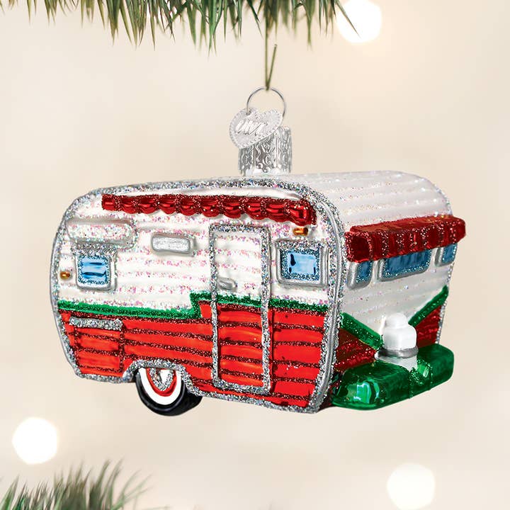 Travel Trailer Ornament for wholesale by Old World Christmas