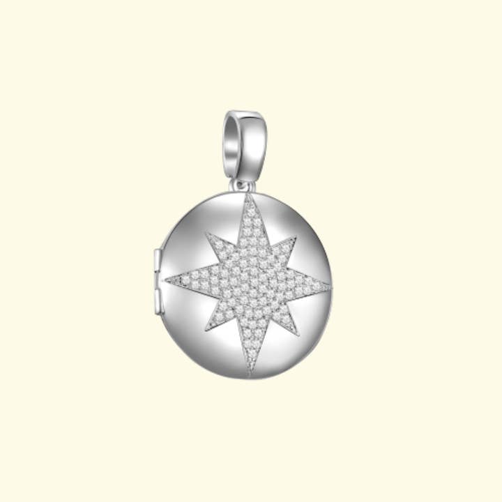 KAGI - Wholesale Individual charm/pendant - Kagi Silver Stella Locket Pendant Petite3