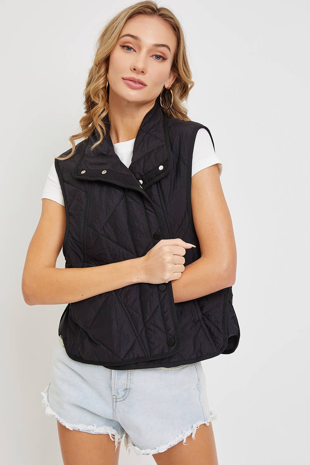 Sweet Lovely by Jen - Wholesale Outerwear Vest - Women's - QUILTED  LIGHTWEIGHT PUFFER VEST31
