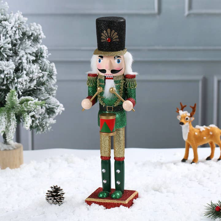 SINT - Wholesale Holiday Nutcracker - SINT 15 Inch Traditional Wooden Nutcracker for Christmas Decorations10