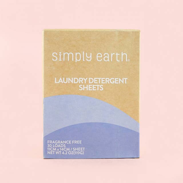 Simply Earth - Vente Lessives en poudre/dosettes - Feuilles de détergent à lessive (lot de 30)4