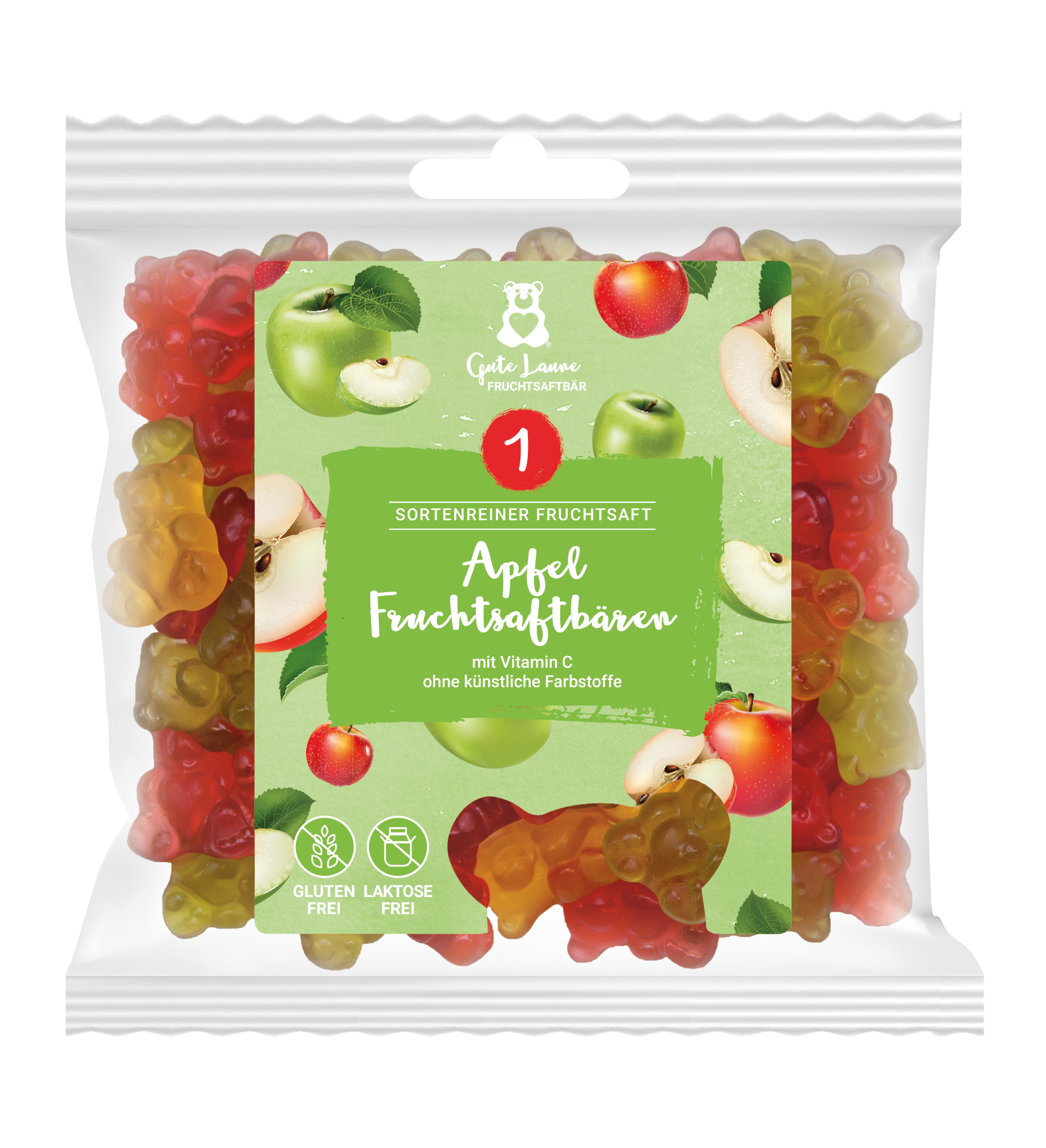 naschlabor GmbH - Wholesale Gummy - Apple fruit juice bears 150g0