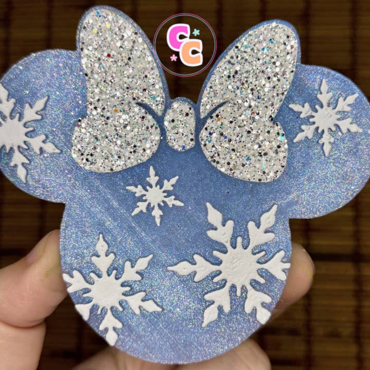 Winter Mouse Ear Freshie | Car Air Freshener | Christmas for wholesale by Crafting Cleveland