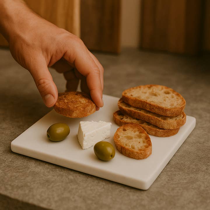 Kalu Creations - Wholesale Cutting board - Little Marble Cutting Board 30.5x20.3 cm – Handmade in Italy3