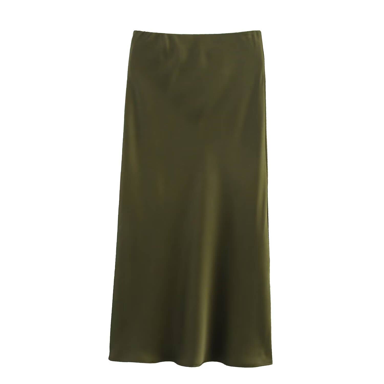 HIDDENBRAND - Wholesale Skirt - Women's - Office satin midi skirt 27 colors20