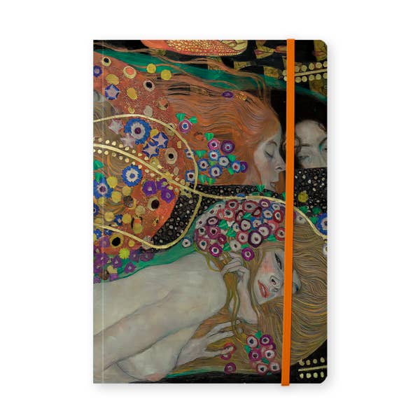 MUSEUM WEBSHOP - Wholesale Notebook - Softcover Books A5 , Gustav Klimt, Water Serpents 2