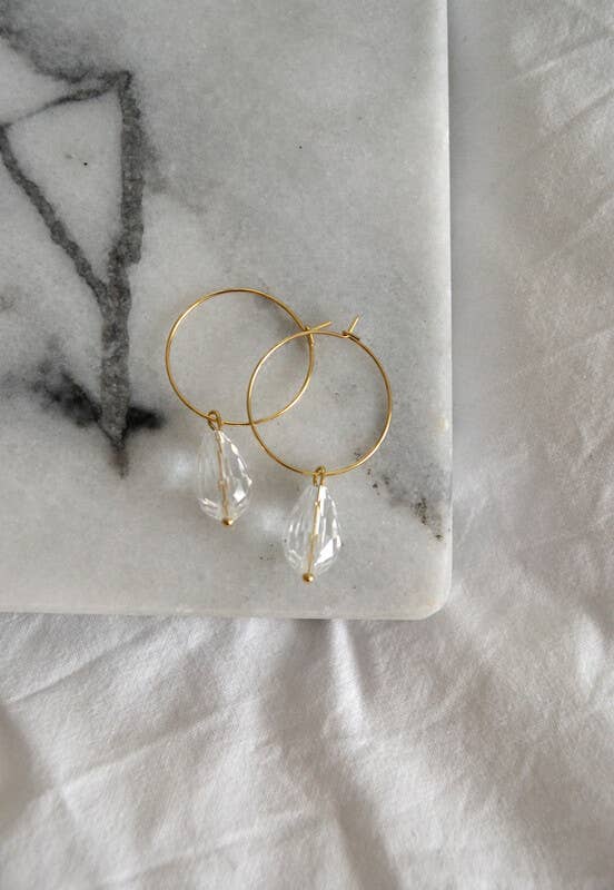 Jewelry By Elina Dahl - Wholesale Dangle Earrings - Earring Hoop Drop, large drop glass.3