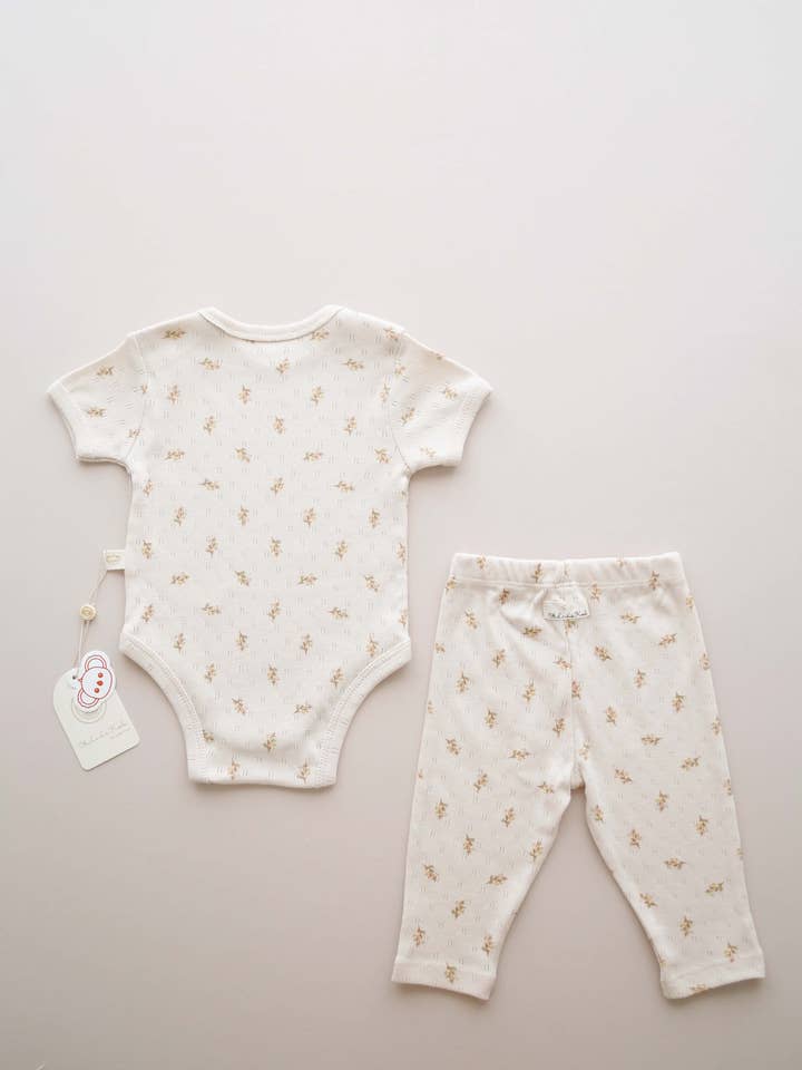 Honey and Hive - Wholesale Clothing Set - Baby - Pear Patterned 2 Piece Set1