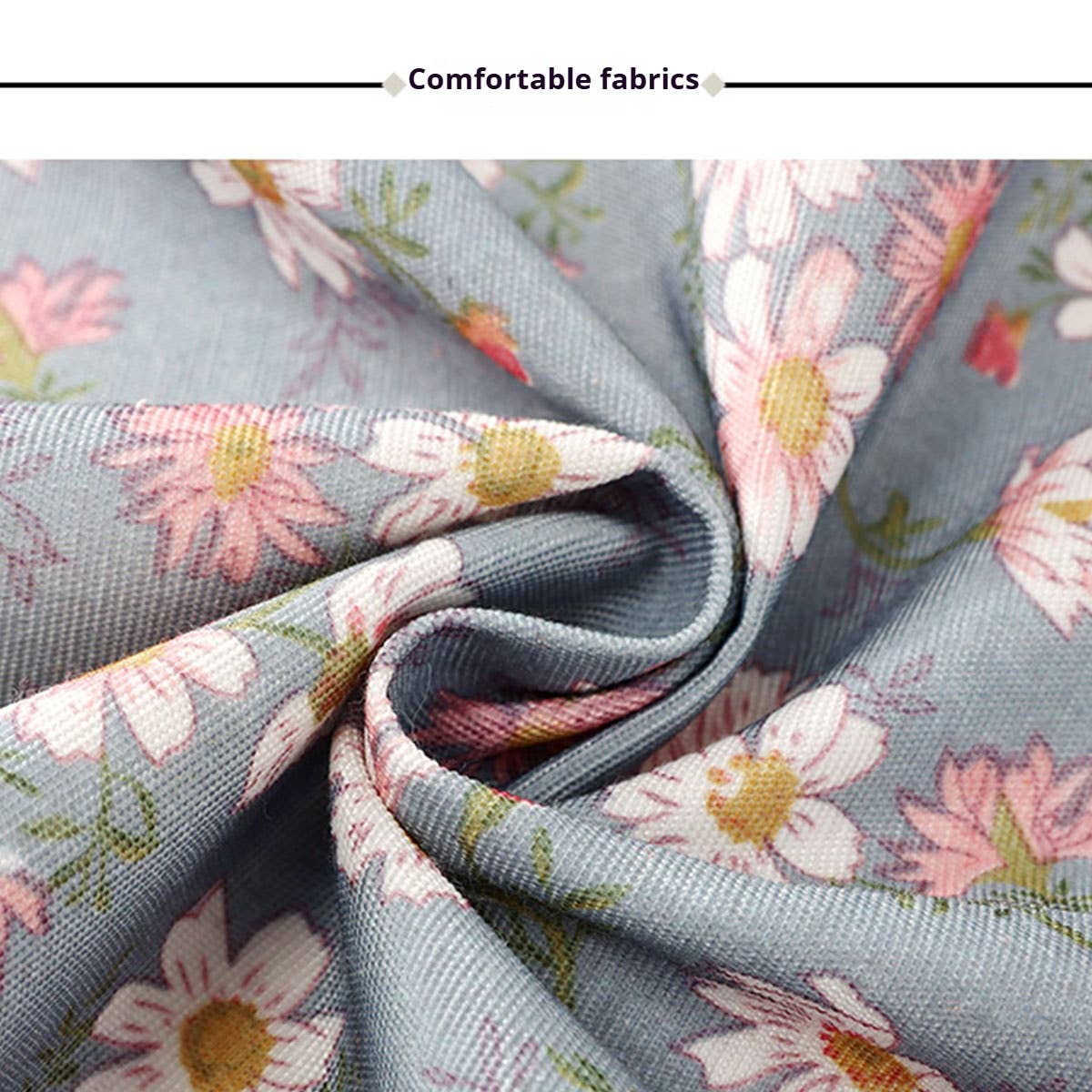 ACCITY - Wholesale Apron - Cute Floral Canvas Apron for Women with Straps_CWMM65808